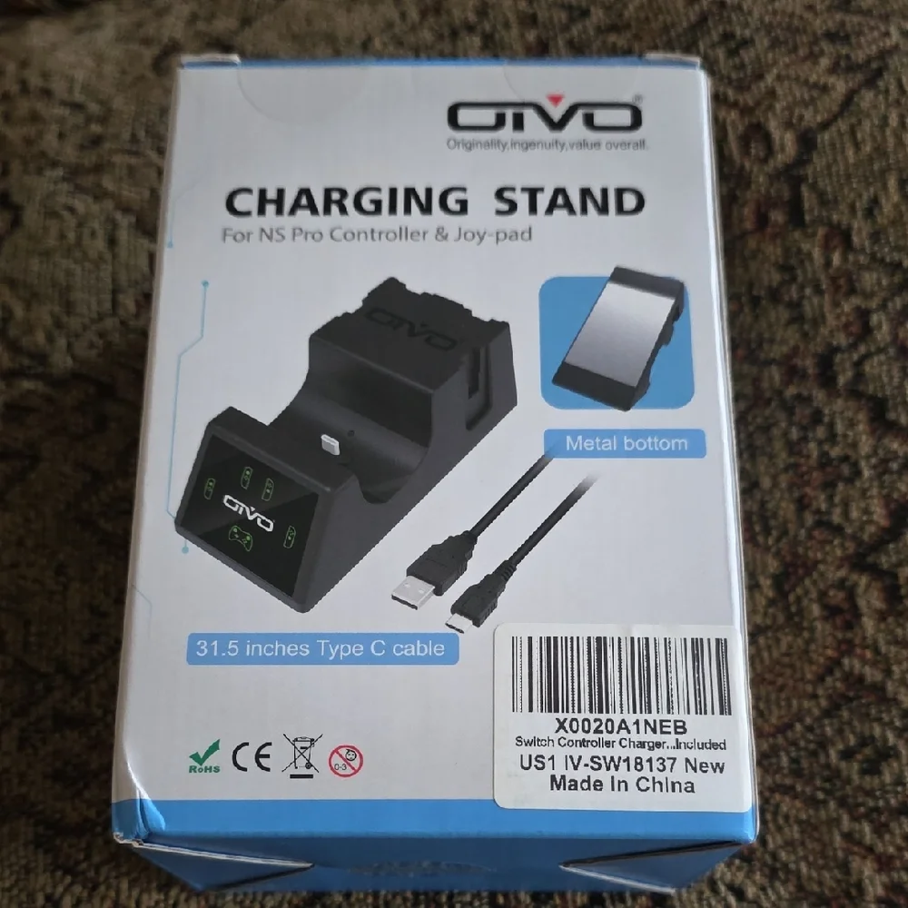 OIVO Charging Stand for NS Pro Controller and Joy-Pad
